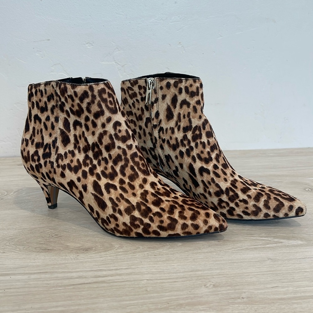 Sam Edelman 'Kinzey' Leopard Print Ankle Boots [Size 7.5] *See description*